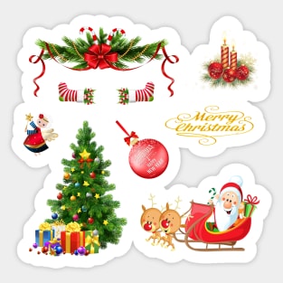 latest christmas stickers Sticker